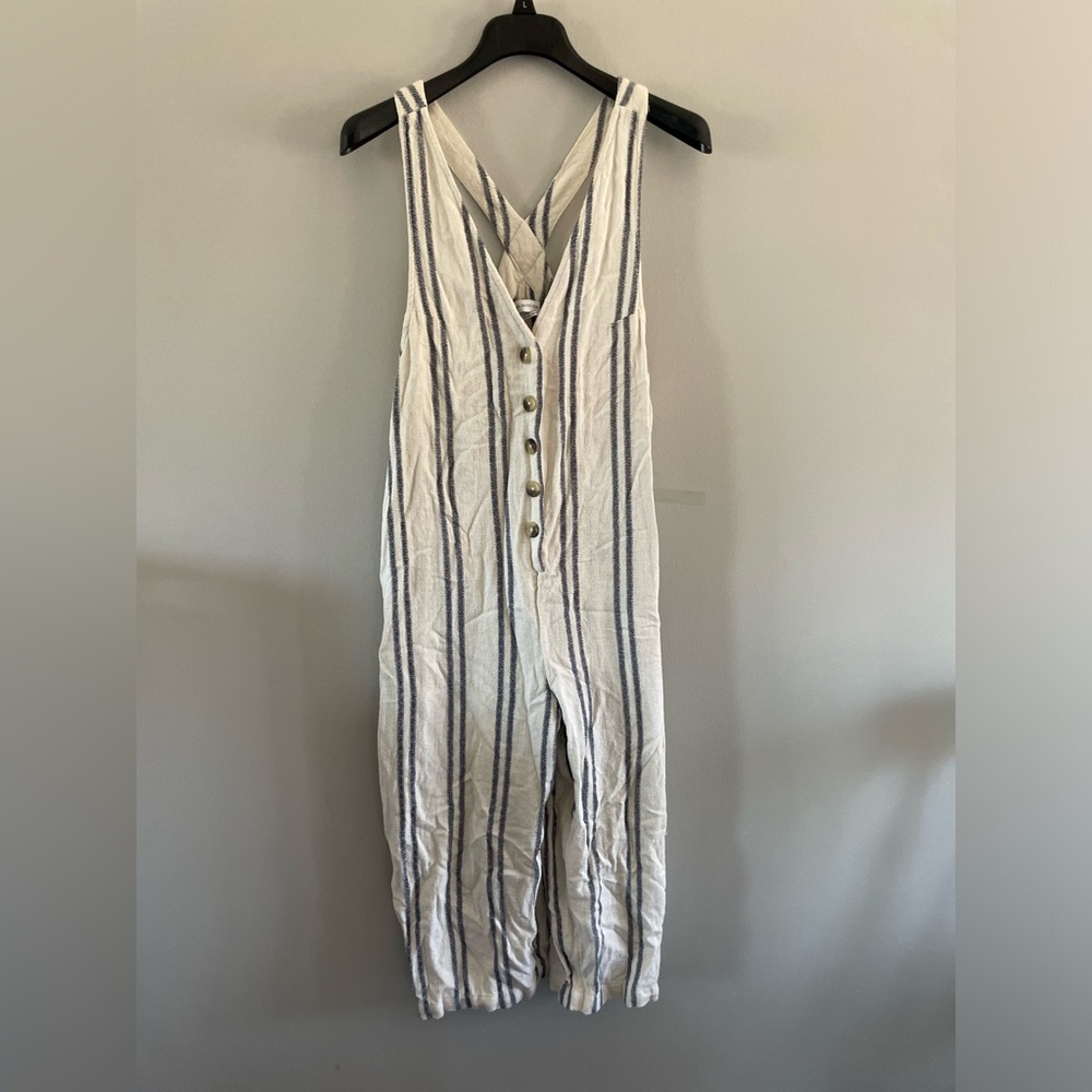 Urban Outfitters Striped Sleeveless Jumpsuit